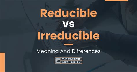 reductive traduction|what does reducible mean.